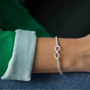 Silver infinity bracelet